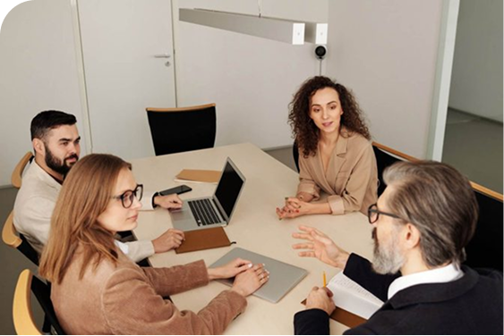Team meeting discussion
